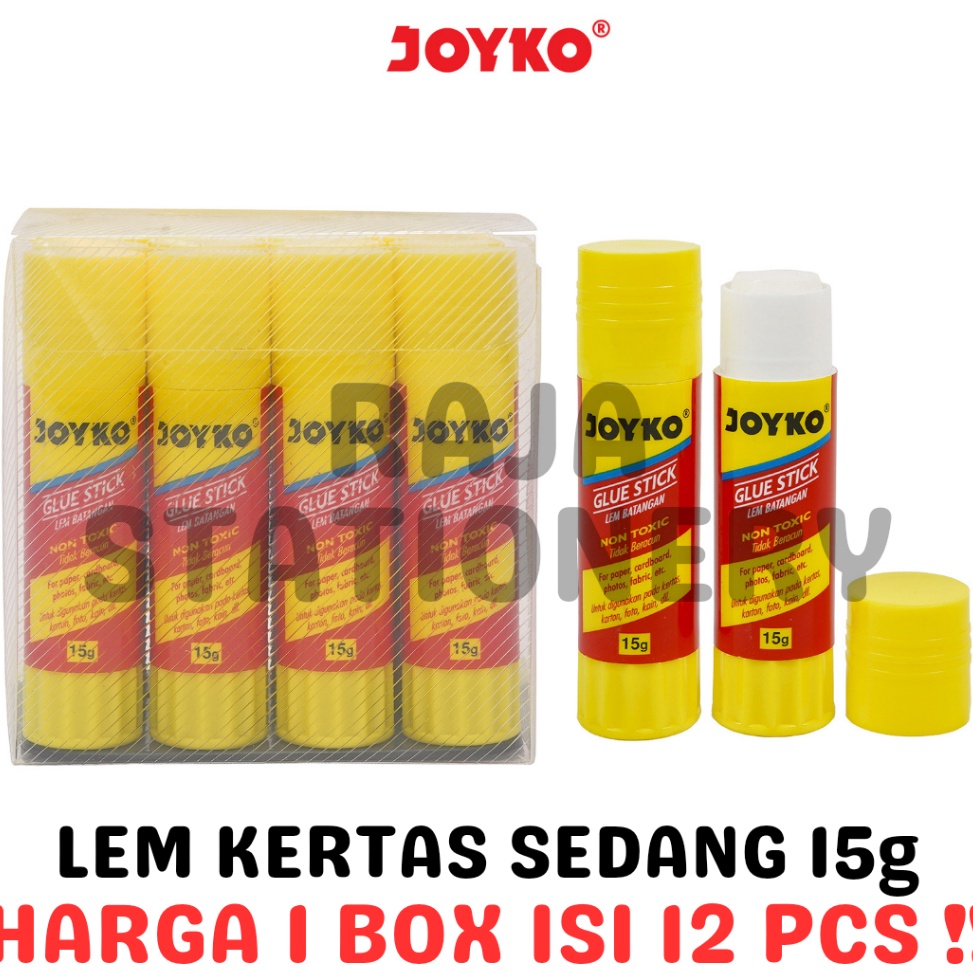

JOYKO GLUE STICK 15g LEM BATANG STIK JOYKO KERTAS GS15 LUSIN 12PCS v I8L2
