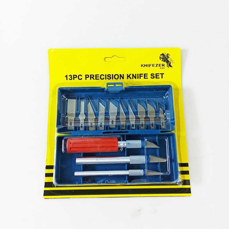 

KNIFEZER Set Pisau Ukir Seni 13 in 1 Crafting Knife 3 Handle