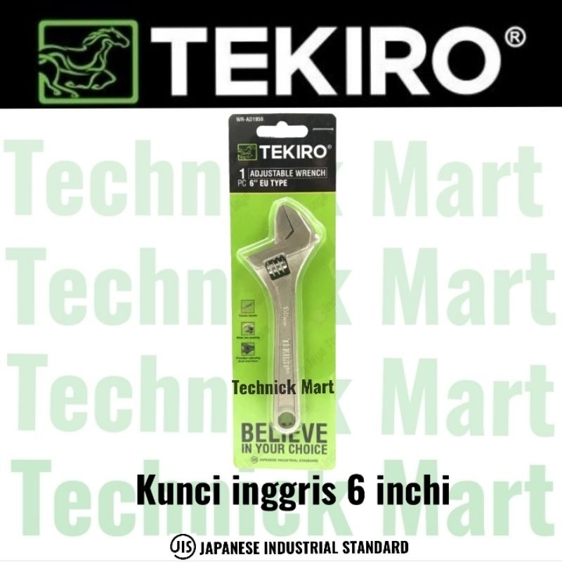 kunci inggris TEKIRO ukuran 6 inch kunci inggris kecil mini