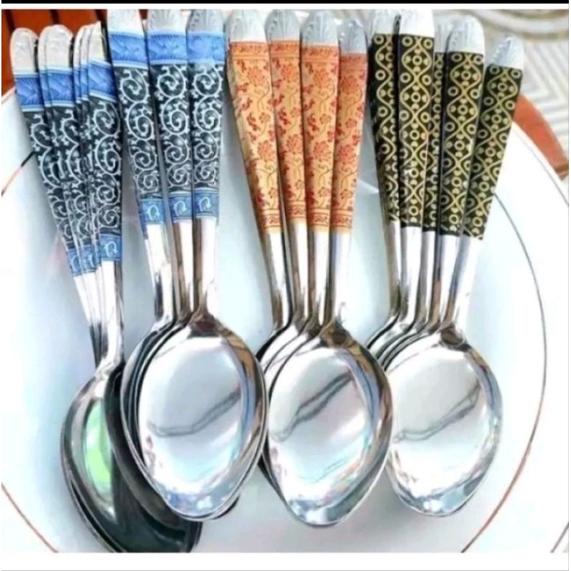 SENDOK MAKAN BATIK 1 LUSIN