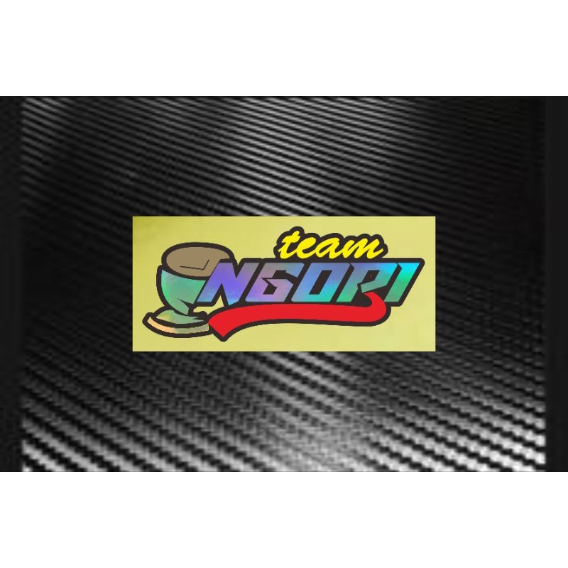 STICKER CUTTING TEAM NGOPI STIKER REFLEKTIF TEAM NGOPI