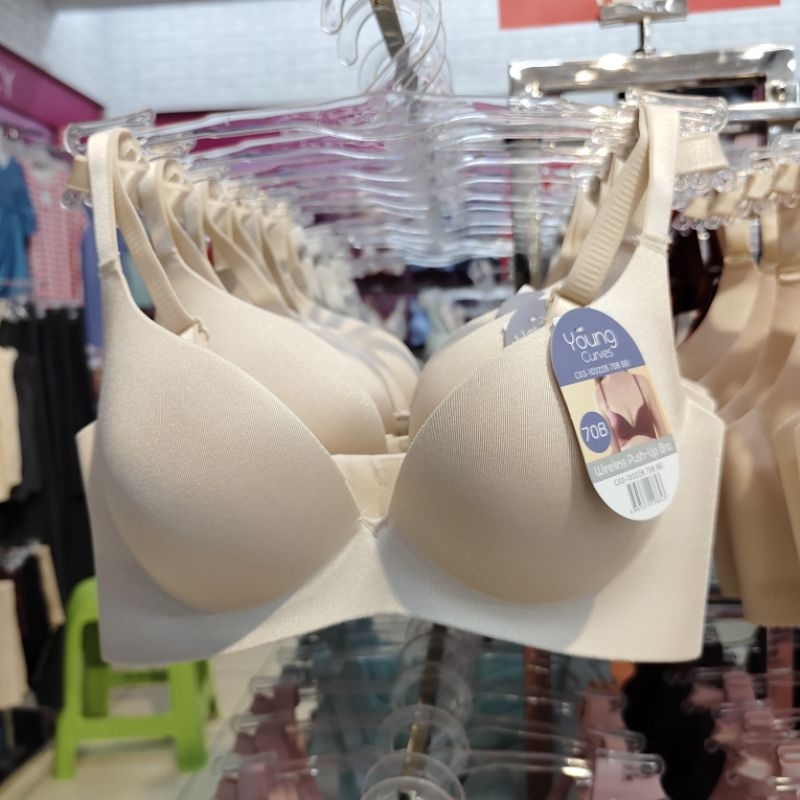 Young Curves Bra push up tanpa kawat Cup B (C03-10322)