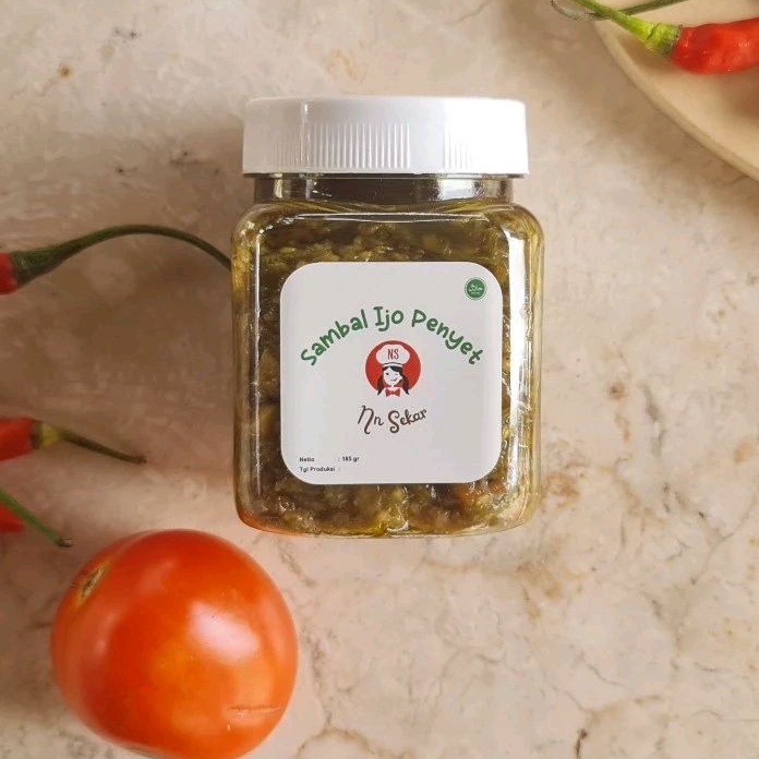 

SAMBAL IJO PENYET NONA SEKAR PEDAS SEDANG MANTAPPP - Netto 185gr Homemade Best Seller