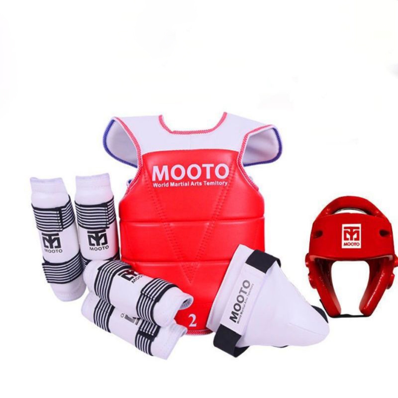 5Pcs Set Perlengkapan Taekwondo Anak Body Protector Forearm Guard Taekwondo Multifungsi Praktis