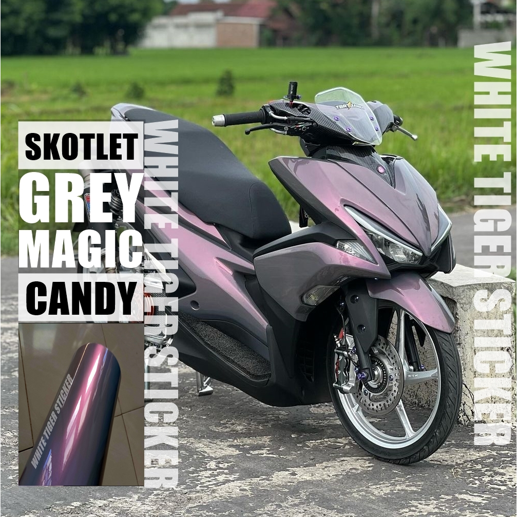 SKOTLET STIKER MOTOR GREY LEMBAYUNG SKOTLET GREY MAGIC CANDY SKOTLET ABU LEMBAYUNG SKOTLET BUNGLON