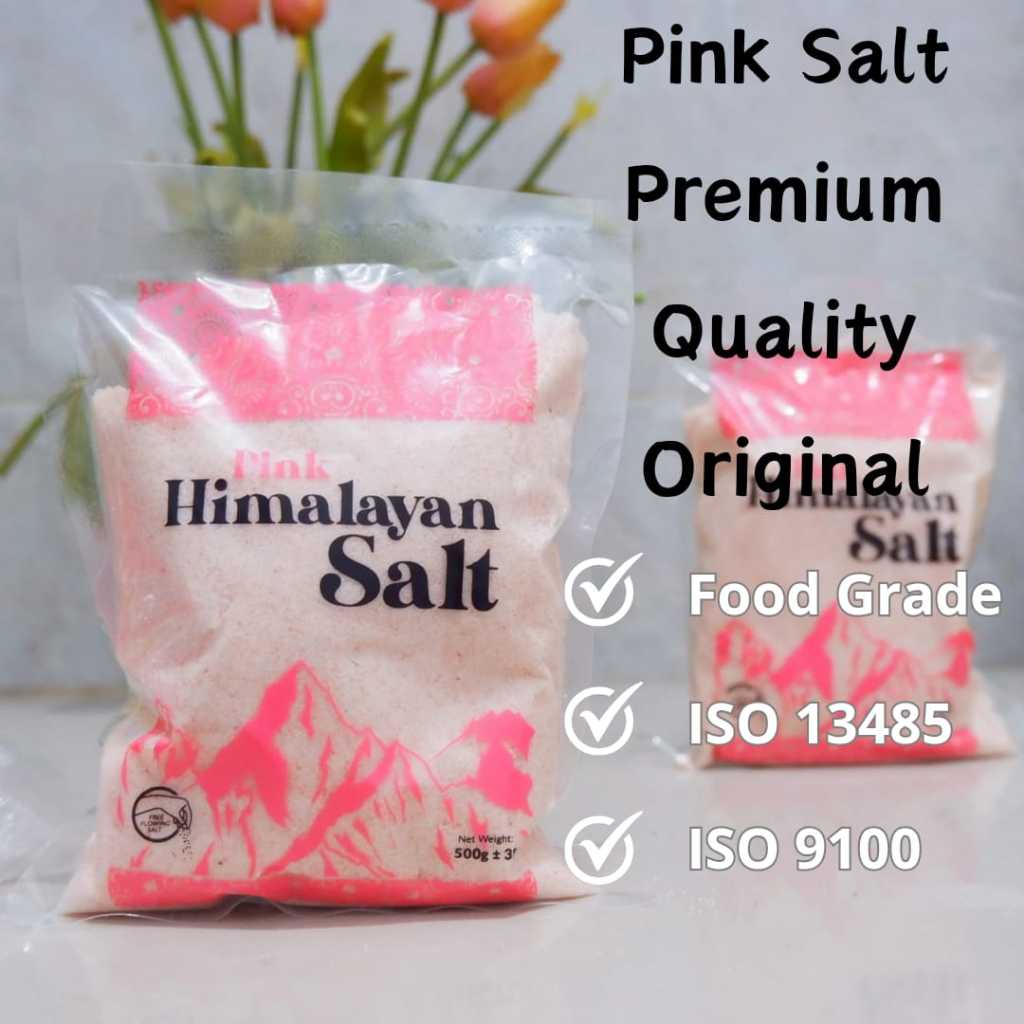 

Premium Himalayan Salt Pink Extra Fine 1kg - Garam Himalaya 1kg