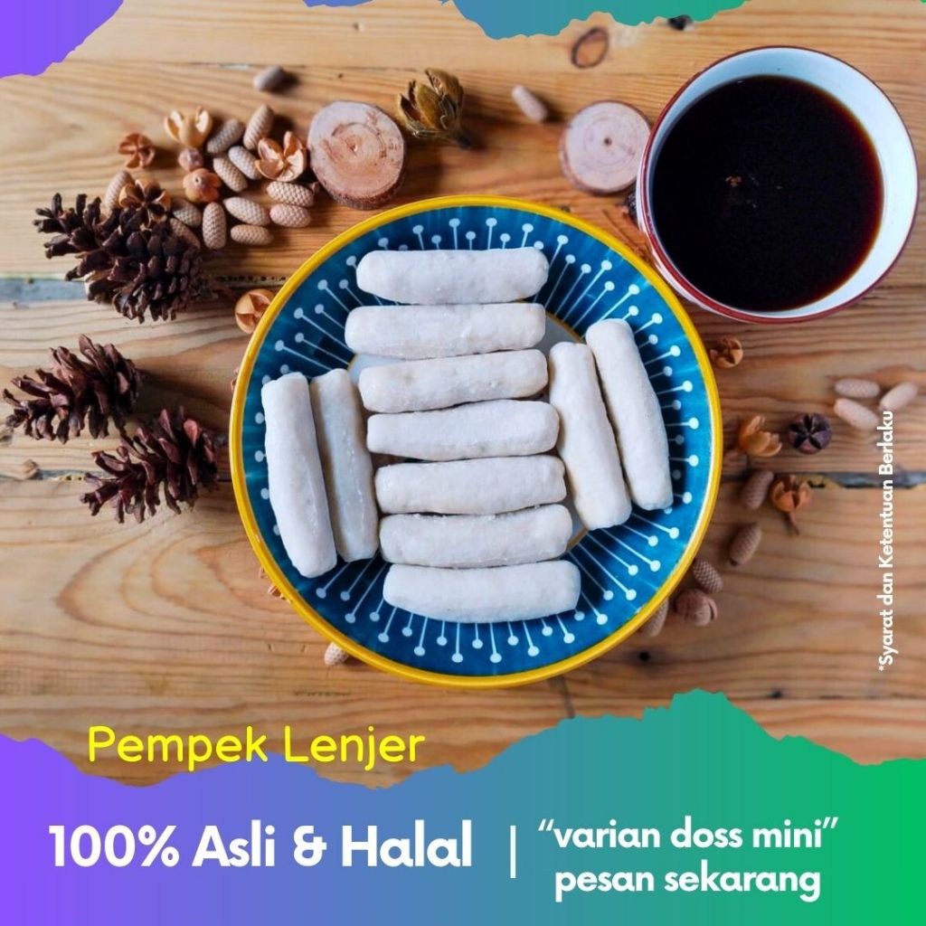 

Pempek Lenjer Asli Palembang Varian Doss Kemasan Mini Dijamin Halal, Bergizi dan Higienis