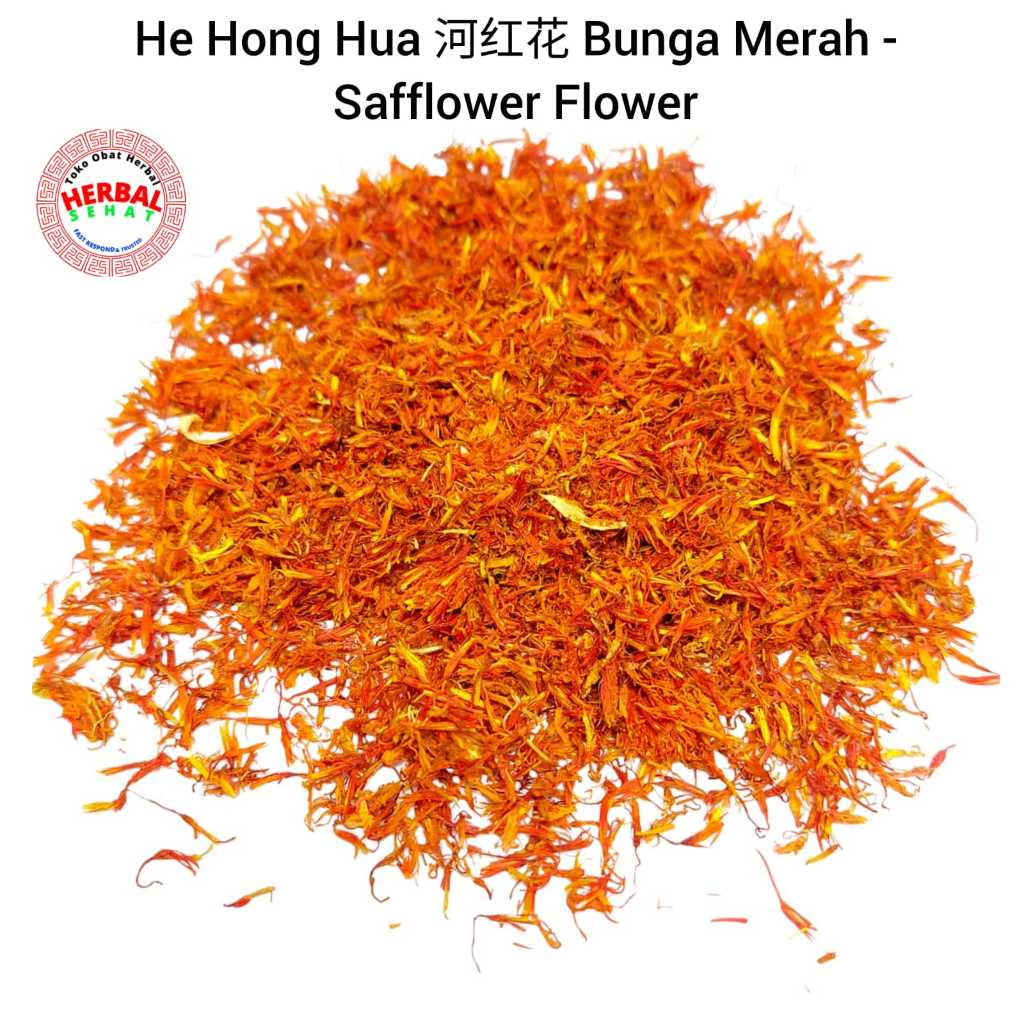 

He Hong Hua 100 G Gg He Hung Hua / Bunga Merah / Saffron Teh Bunga Safflower 河红花 Saflower