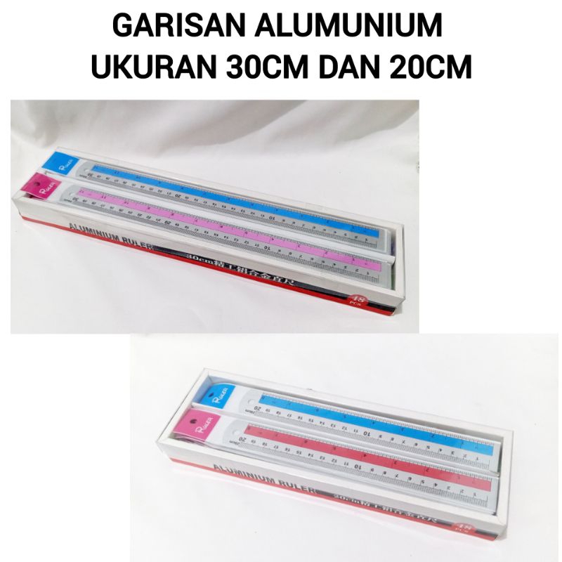 

PENGGARIS BESI 20/30CM STAINLESS STEEL RULER PENGGARIS MULTIFUNGSI