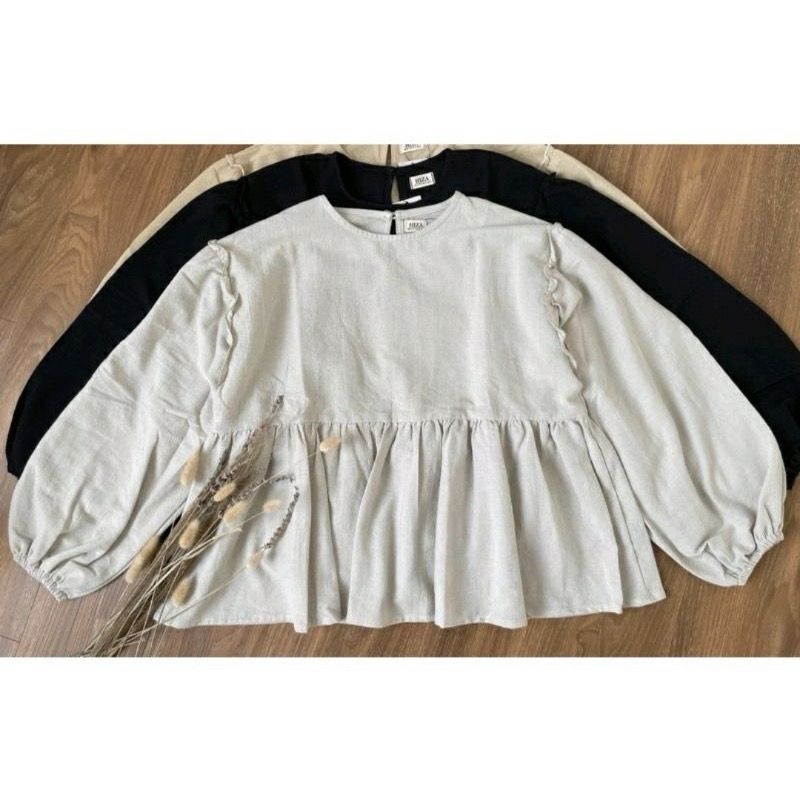 Best Deals Mahalini Blouse Ruffley/Baju Atasan Wanita/Kemeja Wanitateebaru