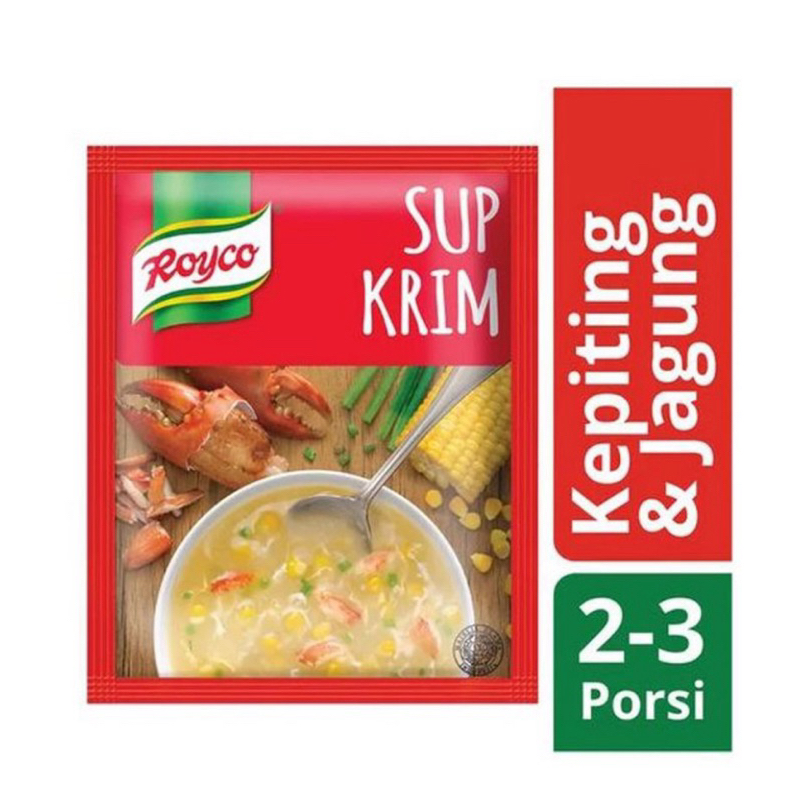 

Royco Sup Krim Instant Kepiting Jagung 44 gram