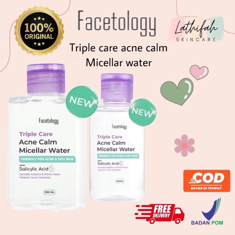 facetology triplecare acne calm micellar water