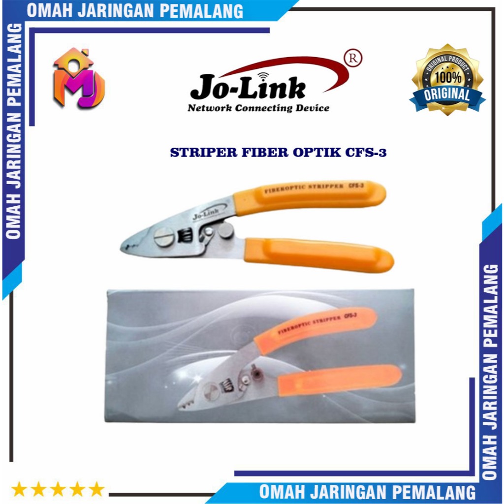 

Tang Striper Fiber Optik 3 Lubang Jolink/Striper Kabel