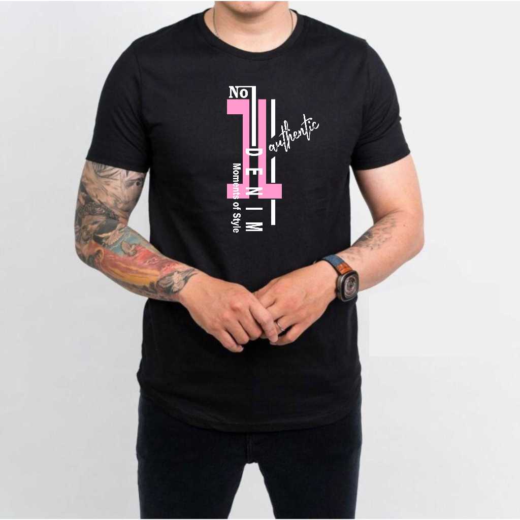 Kaos Distro Fashion 'NO 1 DENIM AUTHENTIC' / Baju Pria / Baju Wanita / Kaos Pria Dan Kaos Wanita