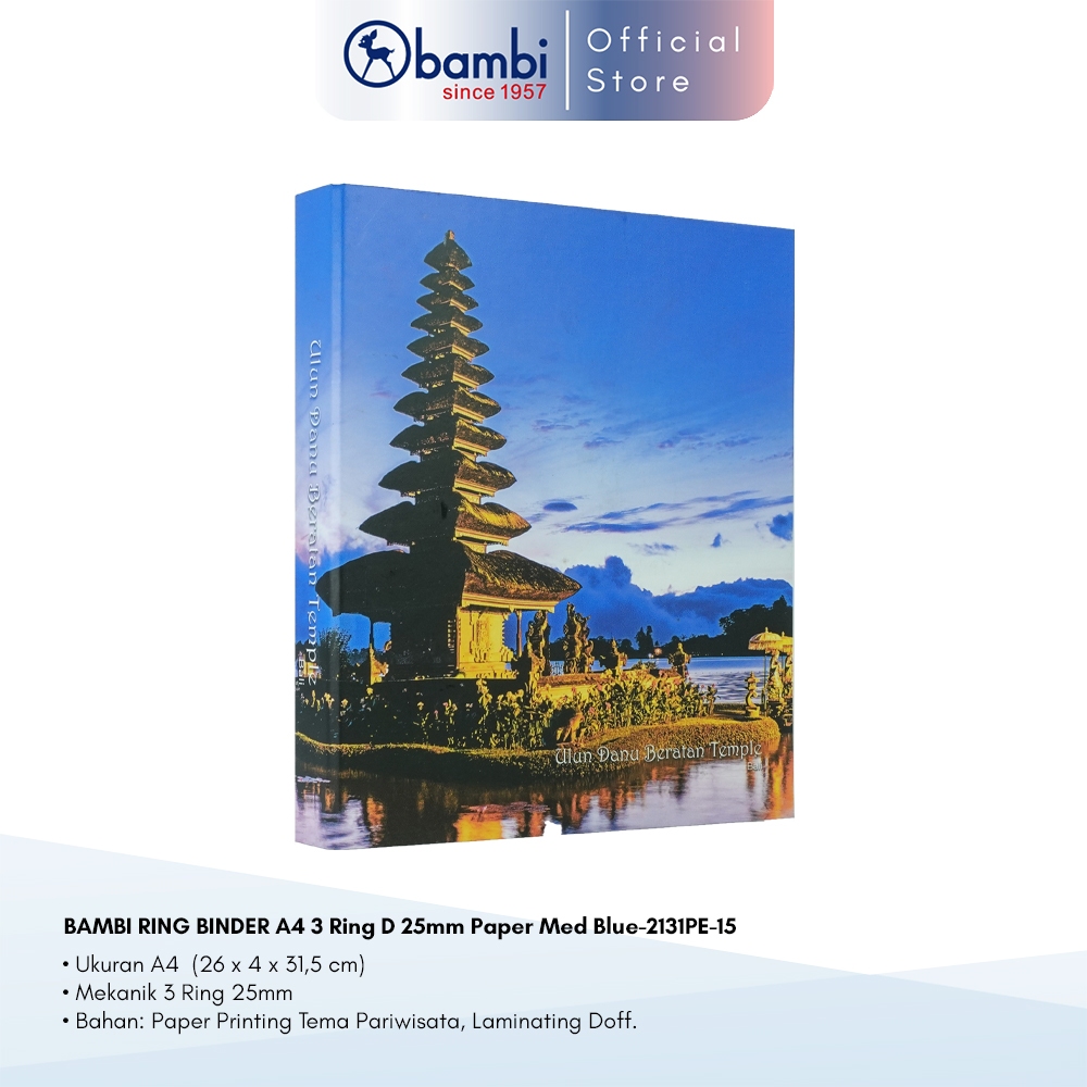 

Bambi Ring Binder A4 3 Ring Type D Exclusive Edisi Bali Nusantara Original