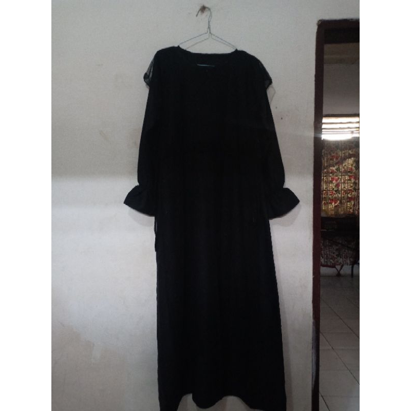 preloved gamis hitam