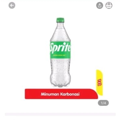 

Sprite original minuman soda rasa lemon jeruk nipis botol 1.5 L