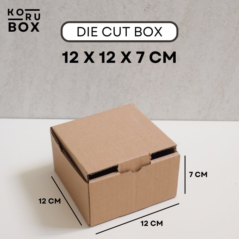 

Kardus Die Cut Mailer Box 12x12x7 cm | Box Kardus Karton Packaging Kardus Packing Polos
