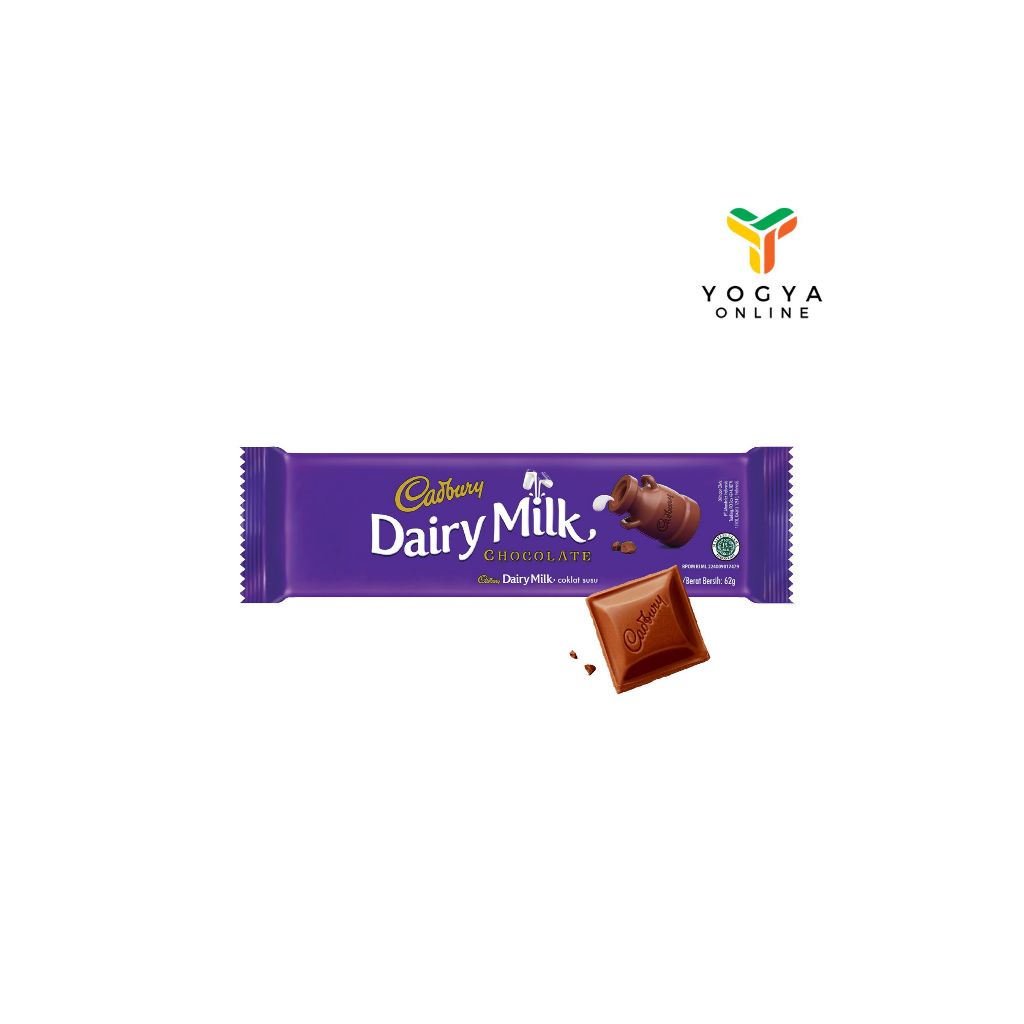 

Cadbury Dairy Milk 62 Gram Cokelat Makanan Ringan