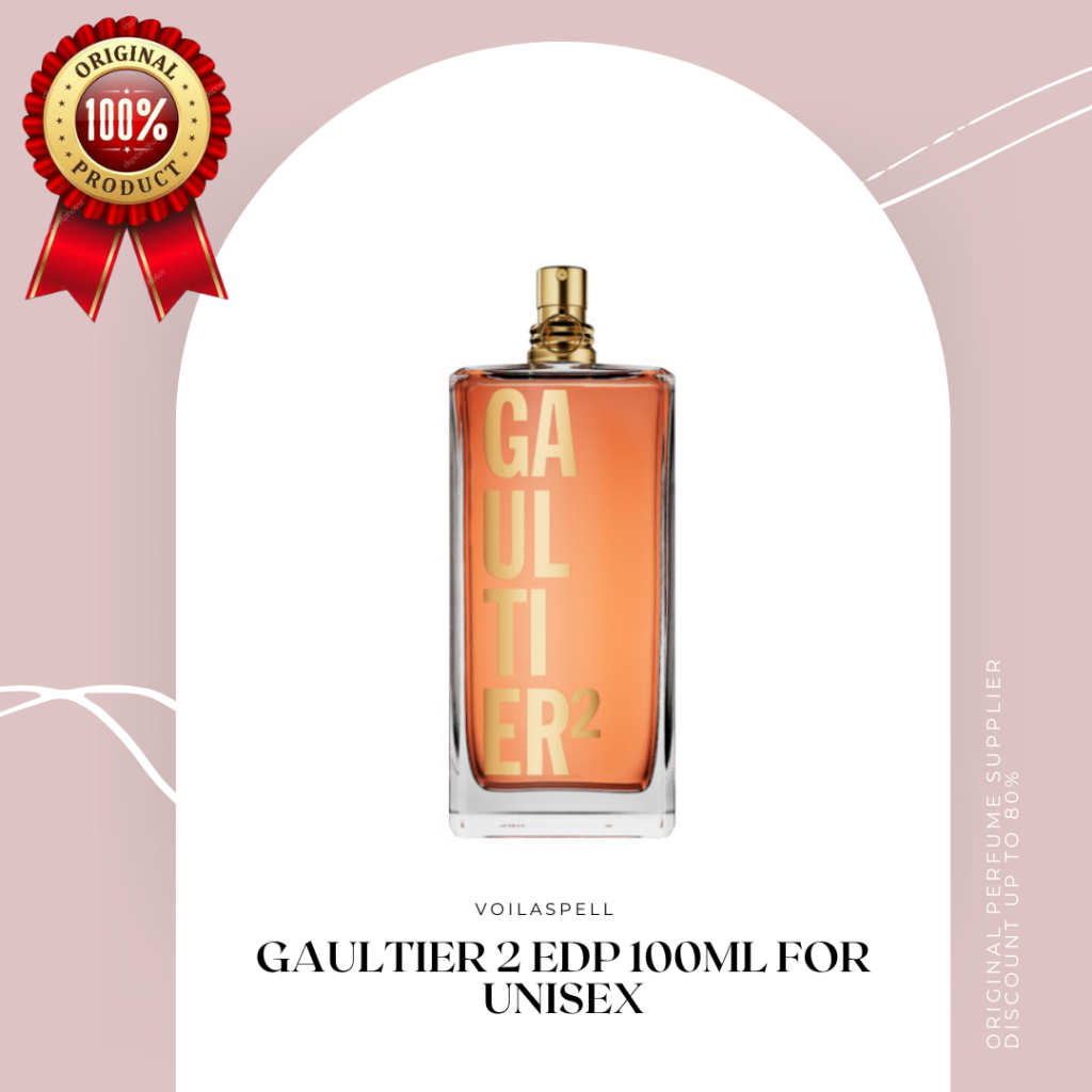 JEAN PAUL GAULTIER GAULTIER 2 EDP 100ML FOR UNISEX ORIGINAL BY VOILASPELL/PARFUM ORIGINAL IMPORT ASL