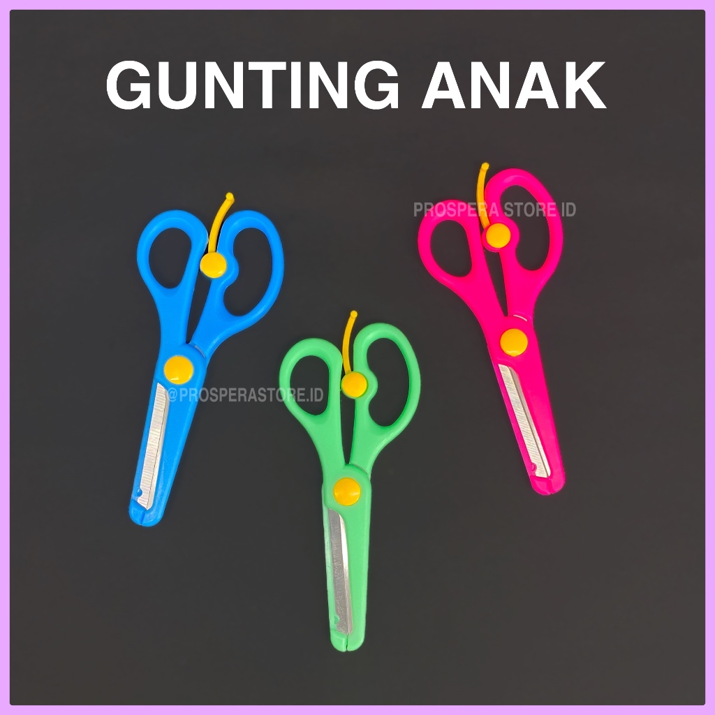 

Gunting Aman ANAK Kepala Bulat / Safe Scissors / Kids Friendly