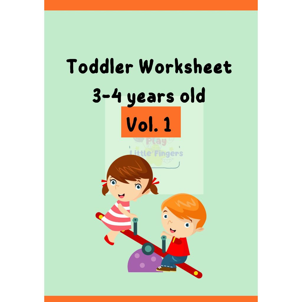 Printable Worksheet Anak - Toddler Usia 3-4 tahun