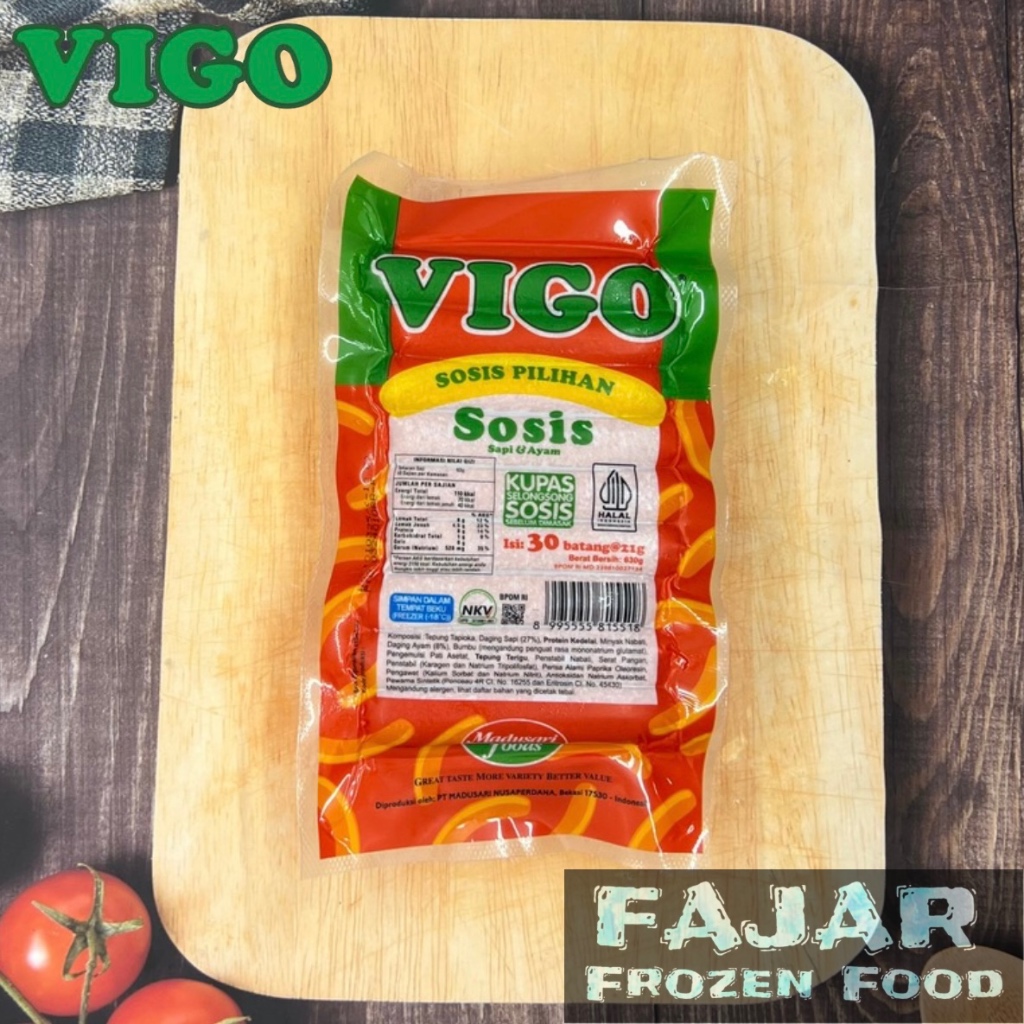 

VIGO SOSIS AYAM ISI 30 PCS 630GR | PENDEK