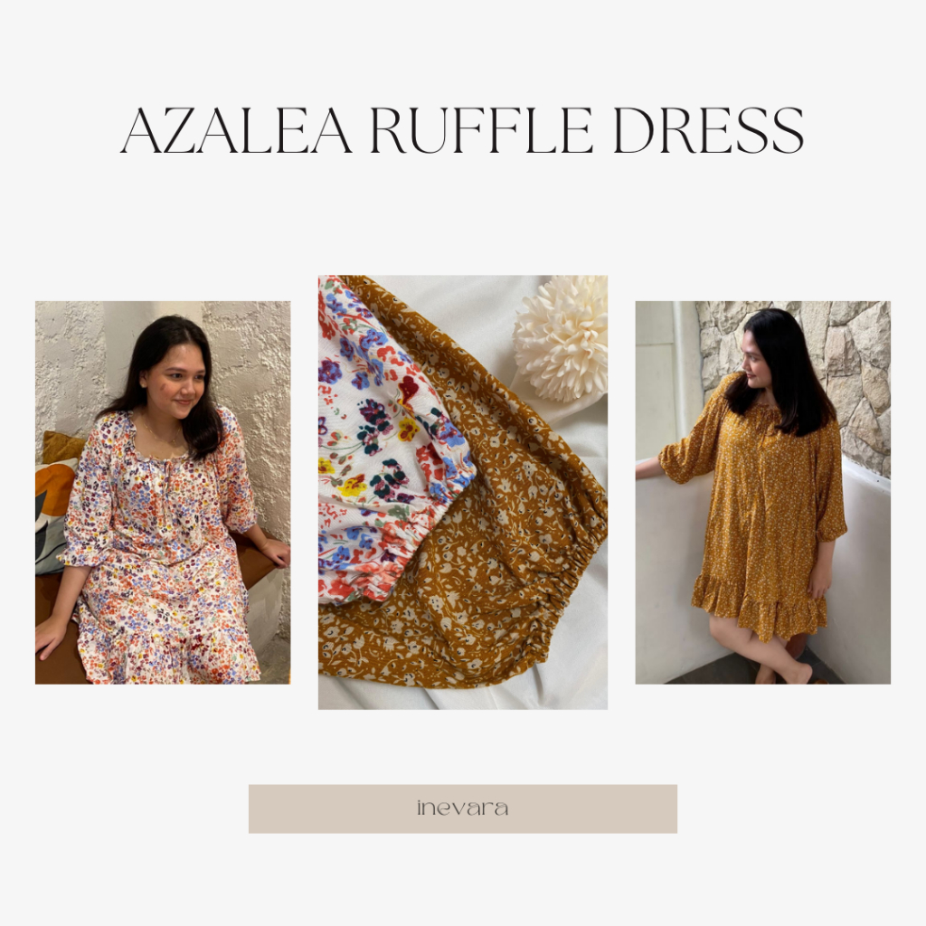 Inevara.id | Azalea Ruffle Dress | All Size Big Size Plus Size Woman