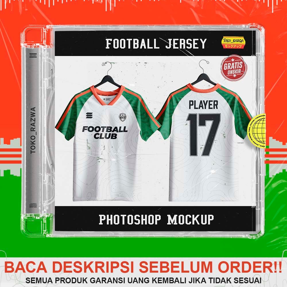 Photoshop Mockup - Football Jersey - Baju Sepak Bola - 260624