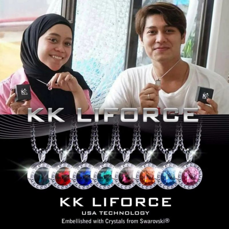 KK LIFORCE Kalung Gelang Kkliforce Liontin Terapi Kesehatan Anti Radiasi Original 100% Pria Wanita P