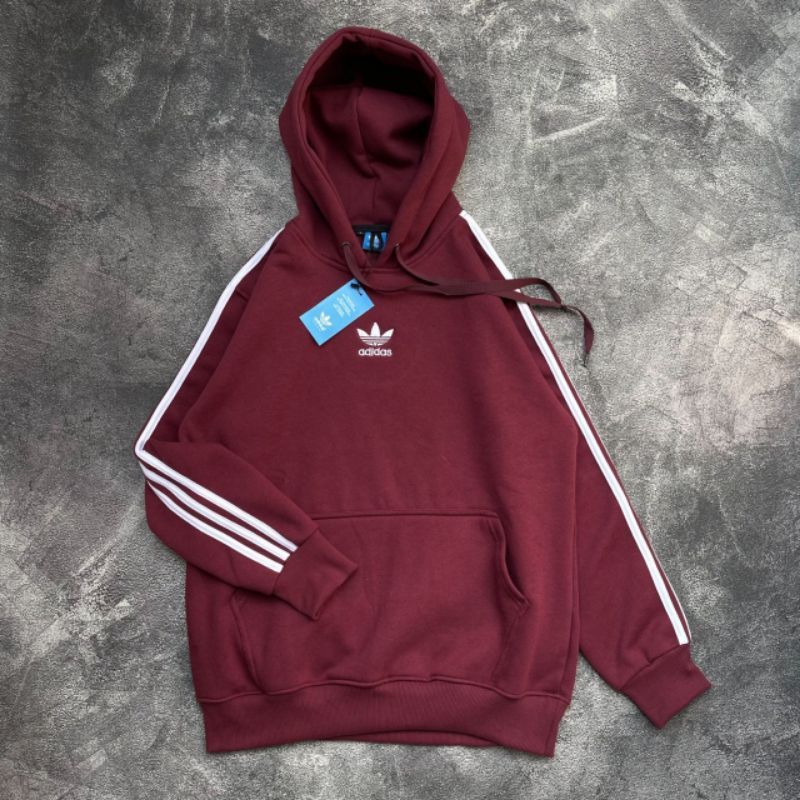 Hoodie Adidas Center 3Foil Burgundy