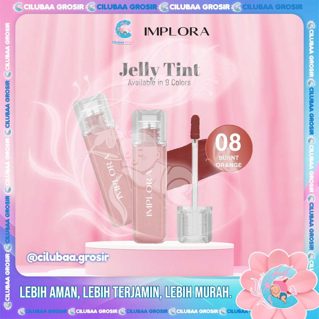 IMPLORA Jelly Tint Lip Glossy || Implora Jelly Tint Lip Tint BPOM