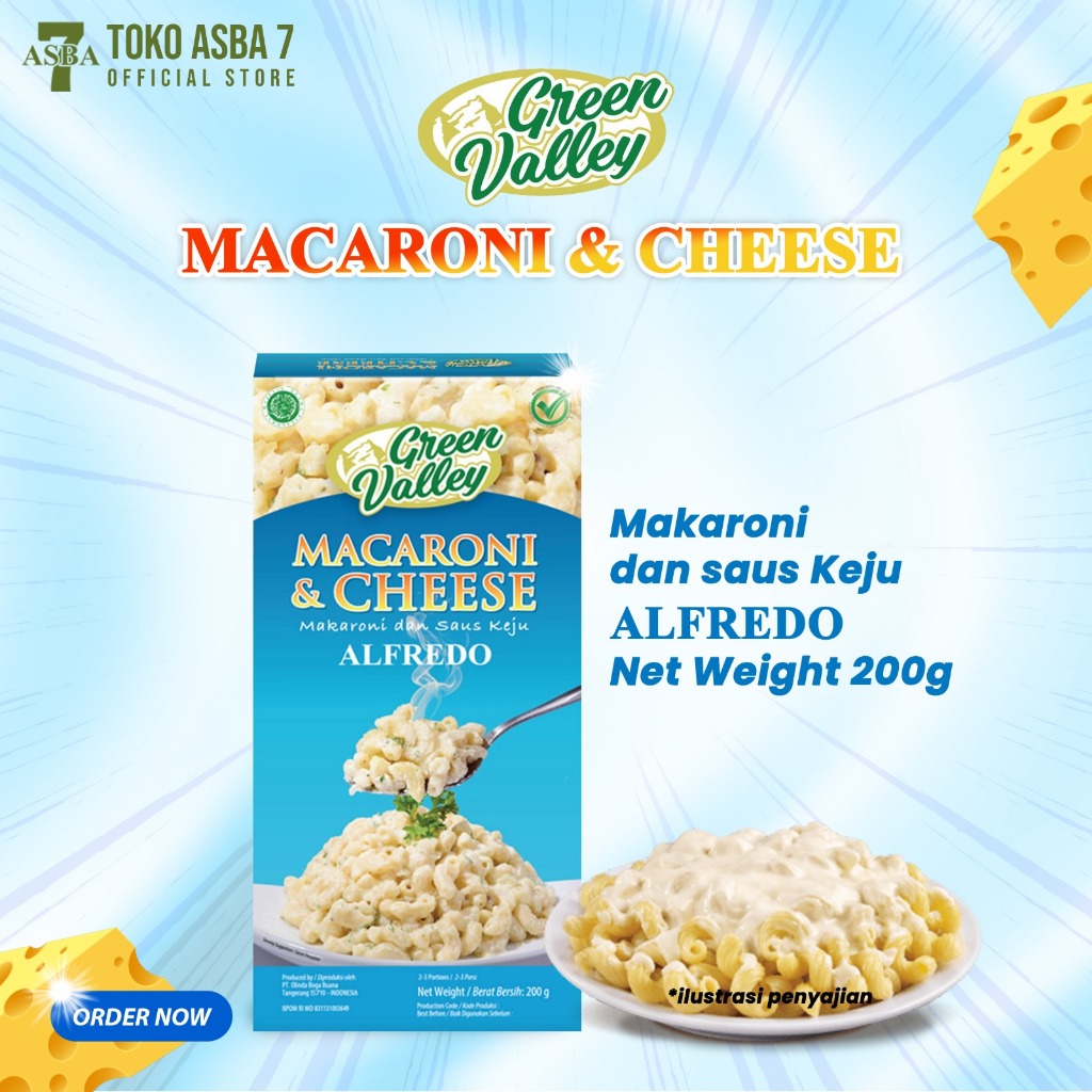 

GREEN VALLEY MACARONI N CHEESE ALFREDO 200G