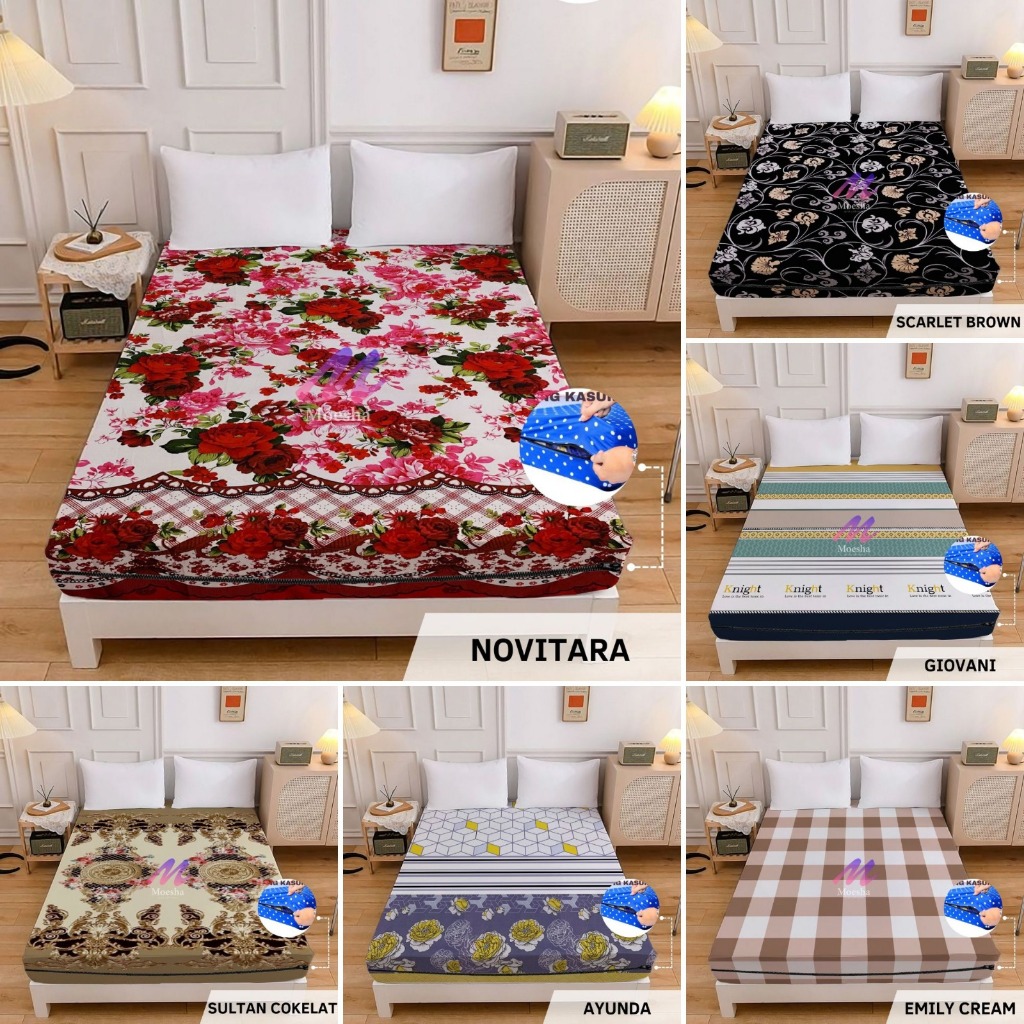 SARUNG KASUR BUSA / SPRINGBED SPREI MODEL RESLETING /SARUNG 180x200 ( No.1 ), 160x200 ( No.2 ), 120x