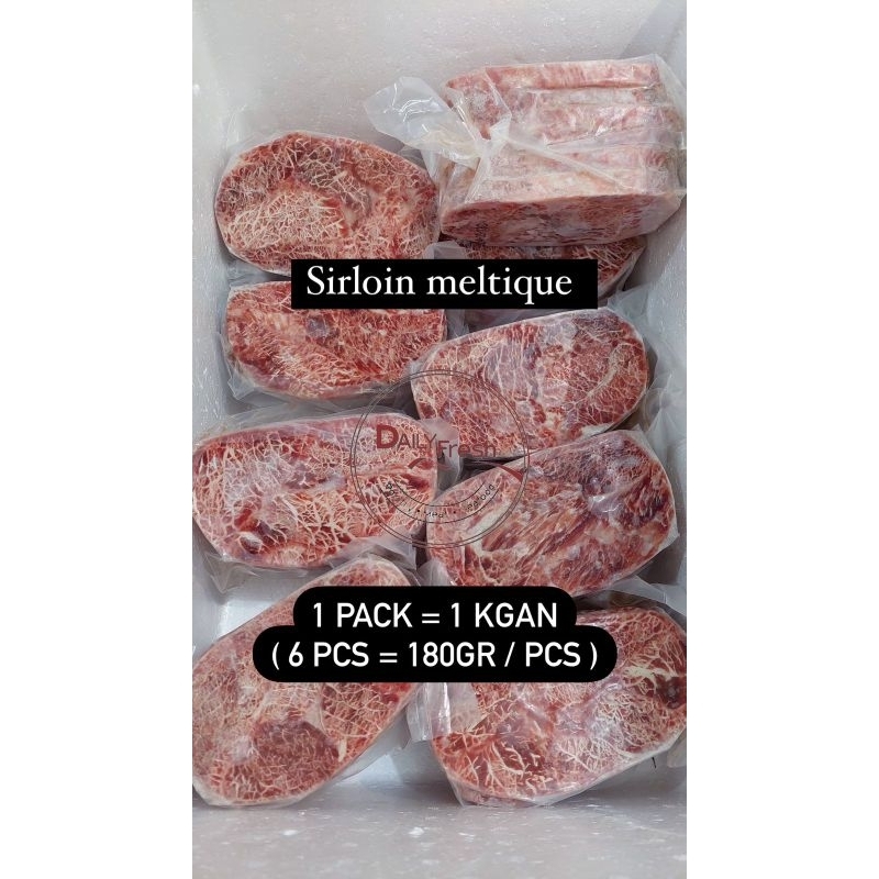 

AUS MELTIQUE SIRLOIN | STRIPLOIN 100GR | 160GR | 180GR | 200GR