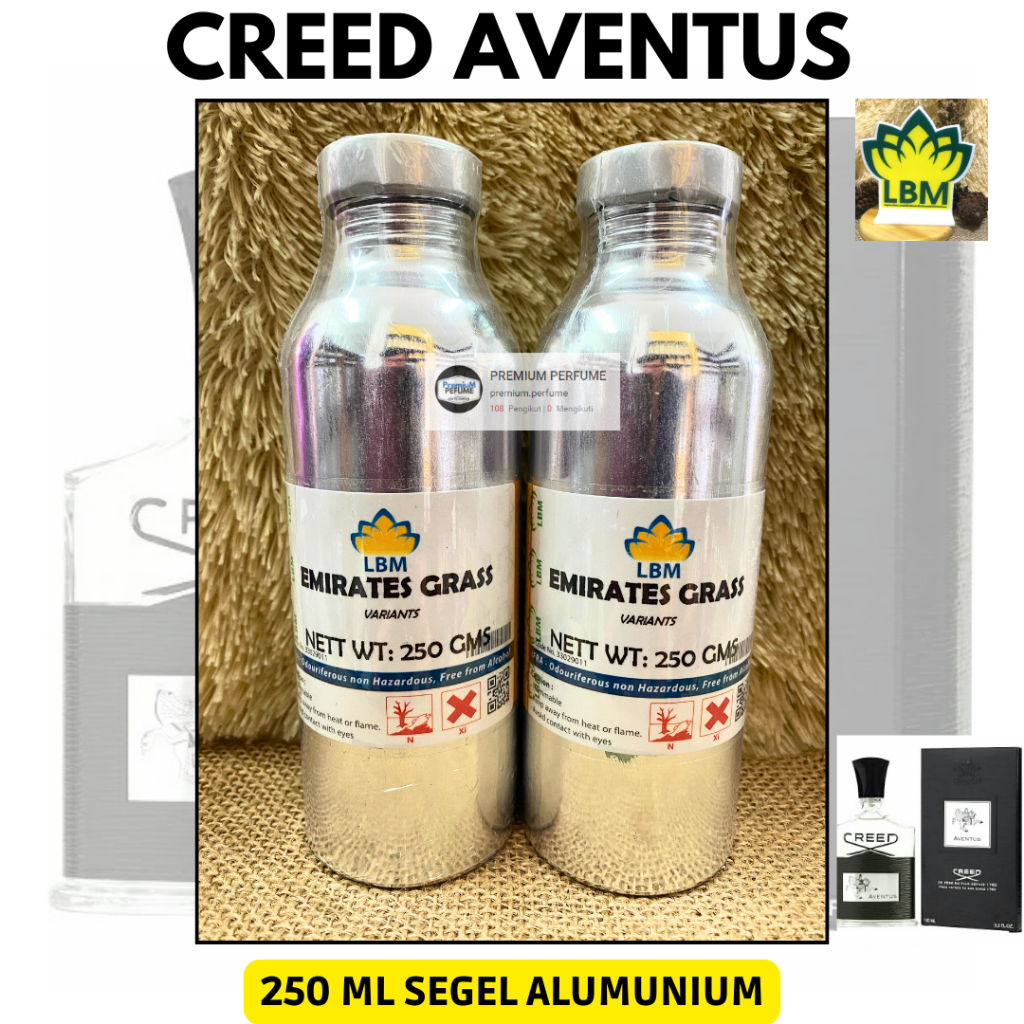 Parfum Murni Bibit CREED AVENTUS ( Emirates Grass ) 250 ML SEGEL LBM Fragrance - PERFUME - CREATE AD