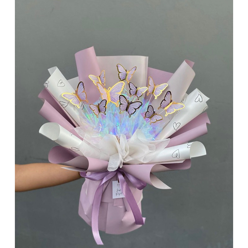 buket wisuda / buket kupu kupu / buket korea / buket lucu