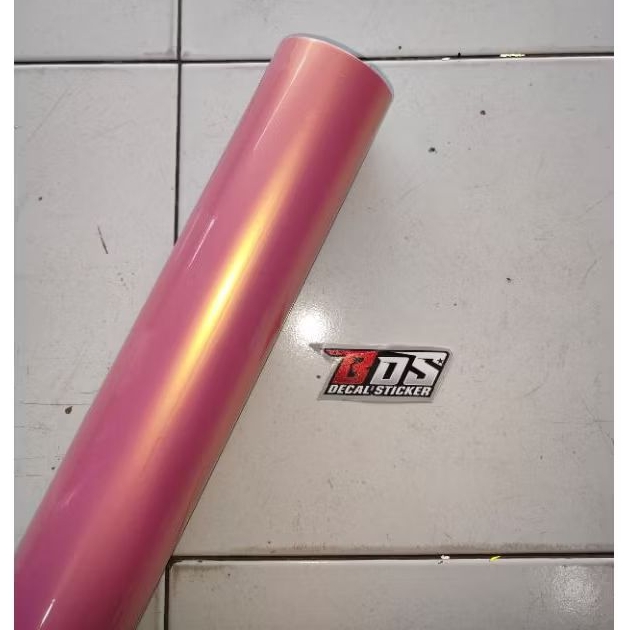 

Sticker pink lembayung gold / magic candy