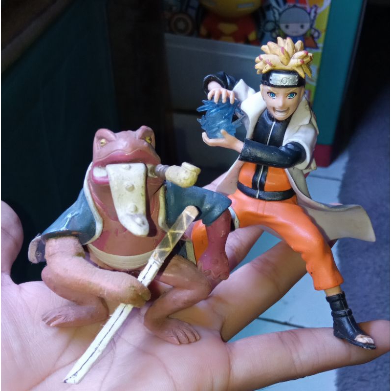 Action figure Naruto Rasengan & katak Gamabunta
