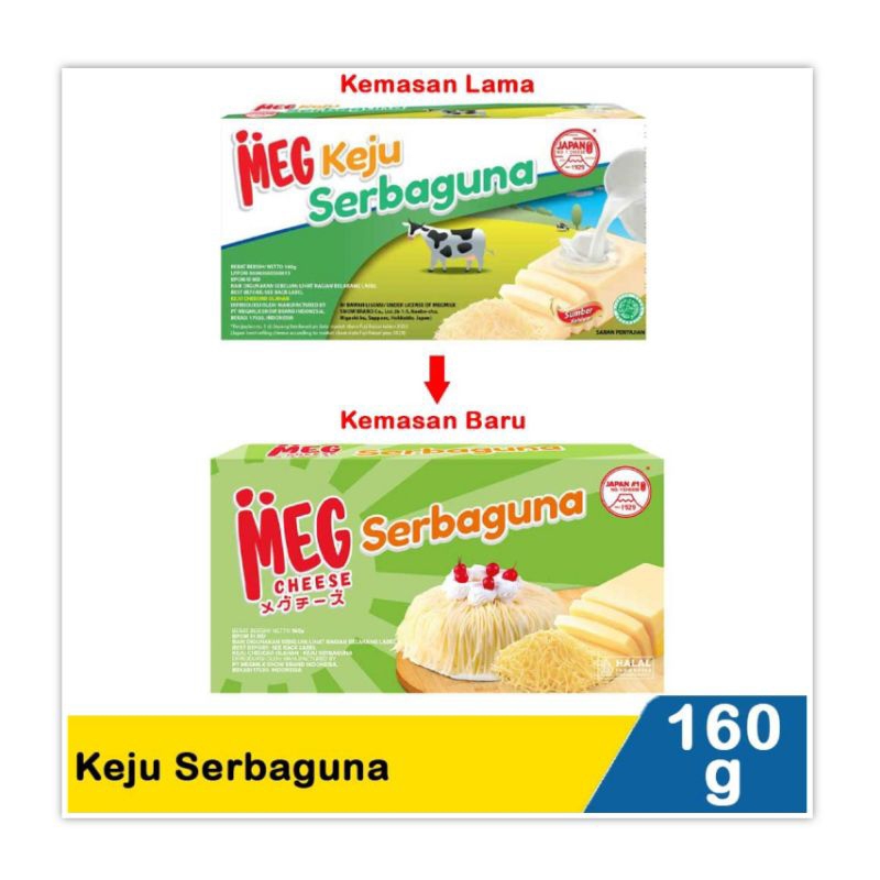 

Meg Cheese Keju Serbaguna 160 gr