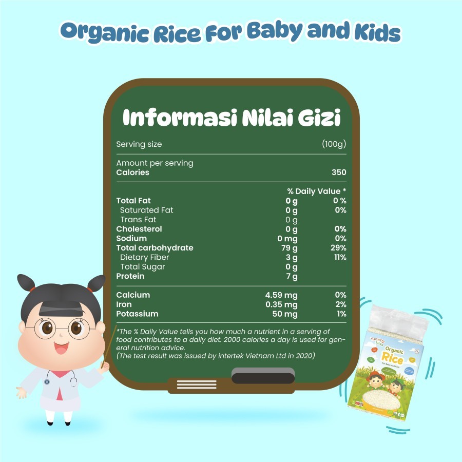 

Terlaris! Yummy Bites Organic Rice / Beras Putih Organik Anak Bayi 1kg