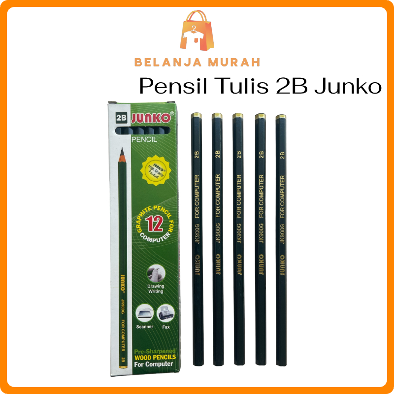 

BEM - ATK006 PENSIL TULIS 2B JUNKO FOR COMPUTER JK900G (12PCS) 1 PACK PENSIL TULIS JUNKO / PENCIL / ALAT TULIS PENSIL / PENSIL ANAK SEKOLAH