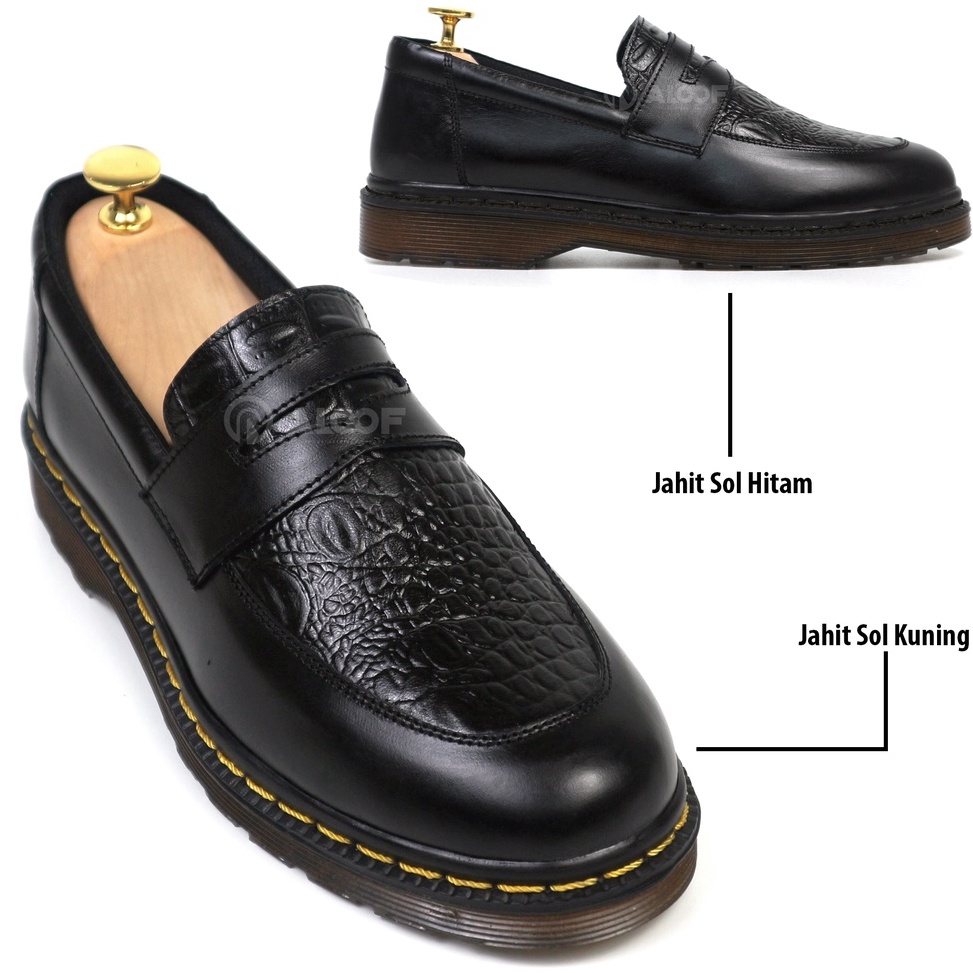 3845 Aloof PELCRO  Sepatu Loafer Pria Kulit Original Indonesia KODE C2M9