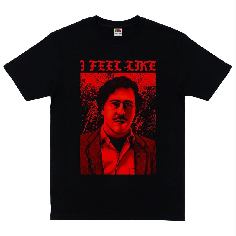 Escobar - T-shirt Pablo Escobar / Colombia / Kaos Hitam / Kaos outdoor