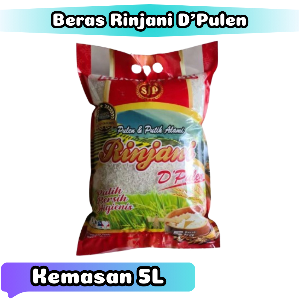 

Jual BERAS SUPER PREMIUM RINJANI D'PULEN KEMASAN 5L | ACCANANI7