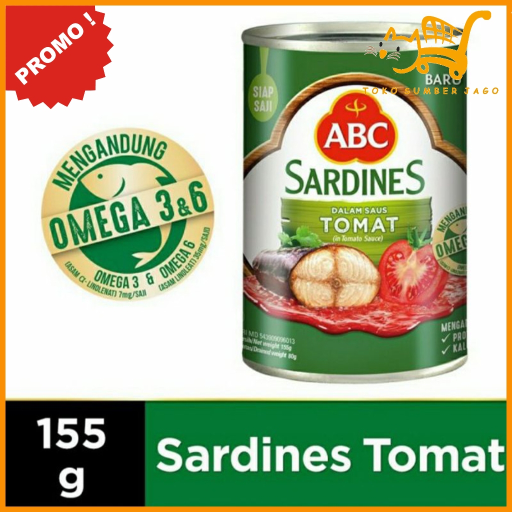 

ABC Sarden Saus Tomat 155gr