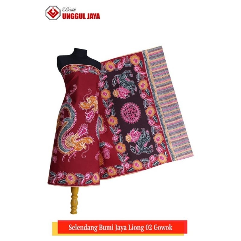 Selendang Batik Bumi Jaya Liong (A) ORI UNGGUL JAYA