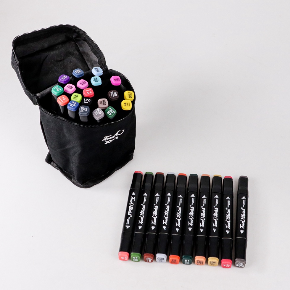 

KODE P9I Spidol Warna Spidol Dual Side Fine Art Sketch Marker 3 Warna