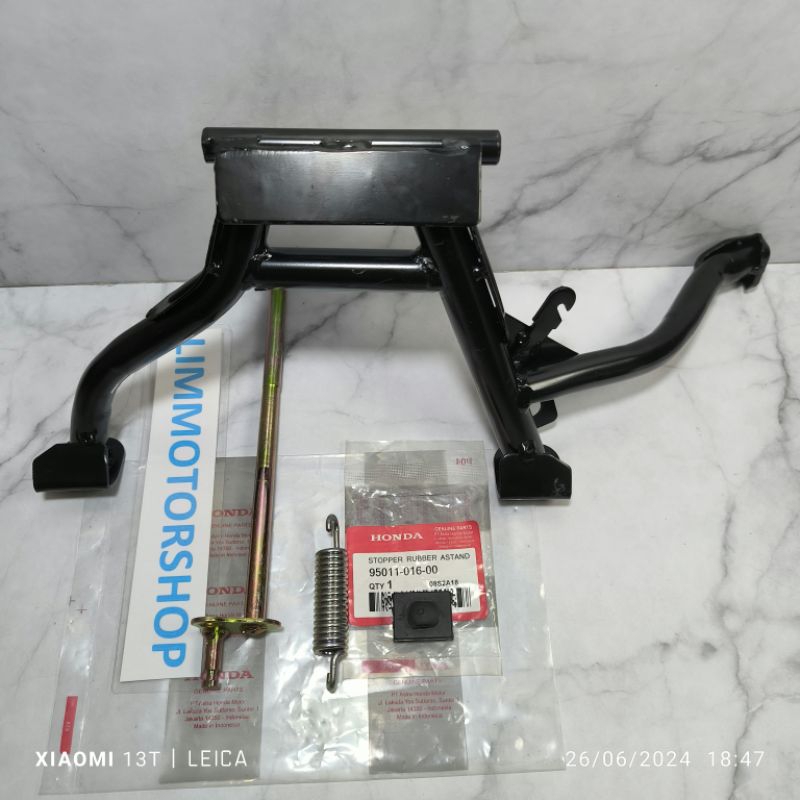 Standar tengah standar 2 plus as per karet stopper motor beat fi Scoopy fi beat street spacy fi