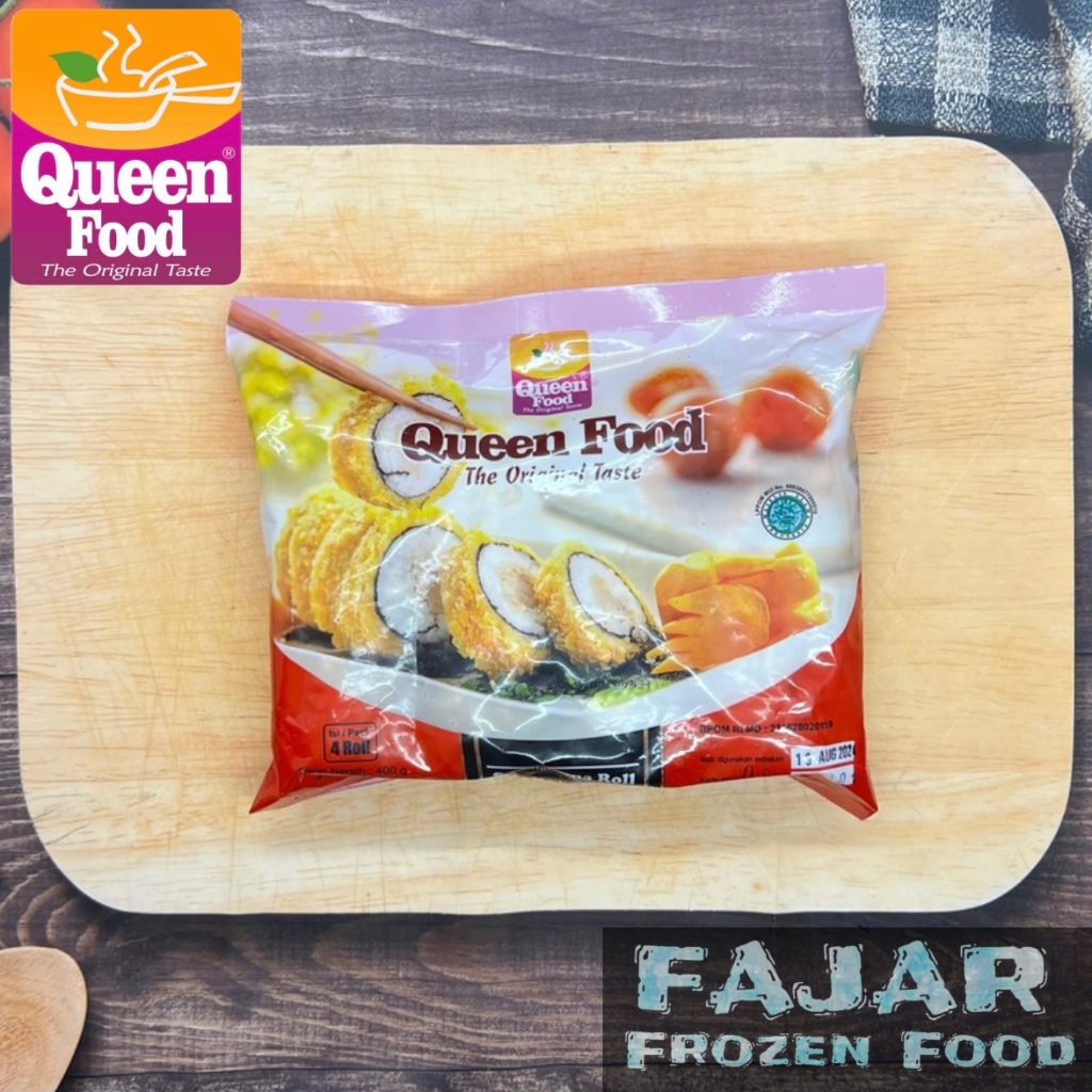 

QUEEN FOOD SUSHI TUNA ROLL 400gr | QUEEN FOOD NASI GULUNG ISI IKAN TUNA 400gr
